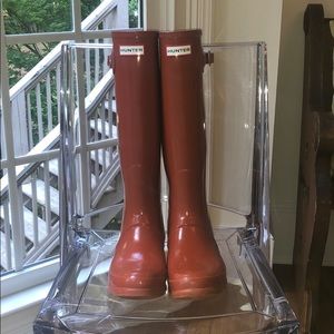 Orange Hunter Rain Boots